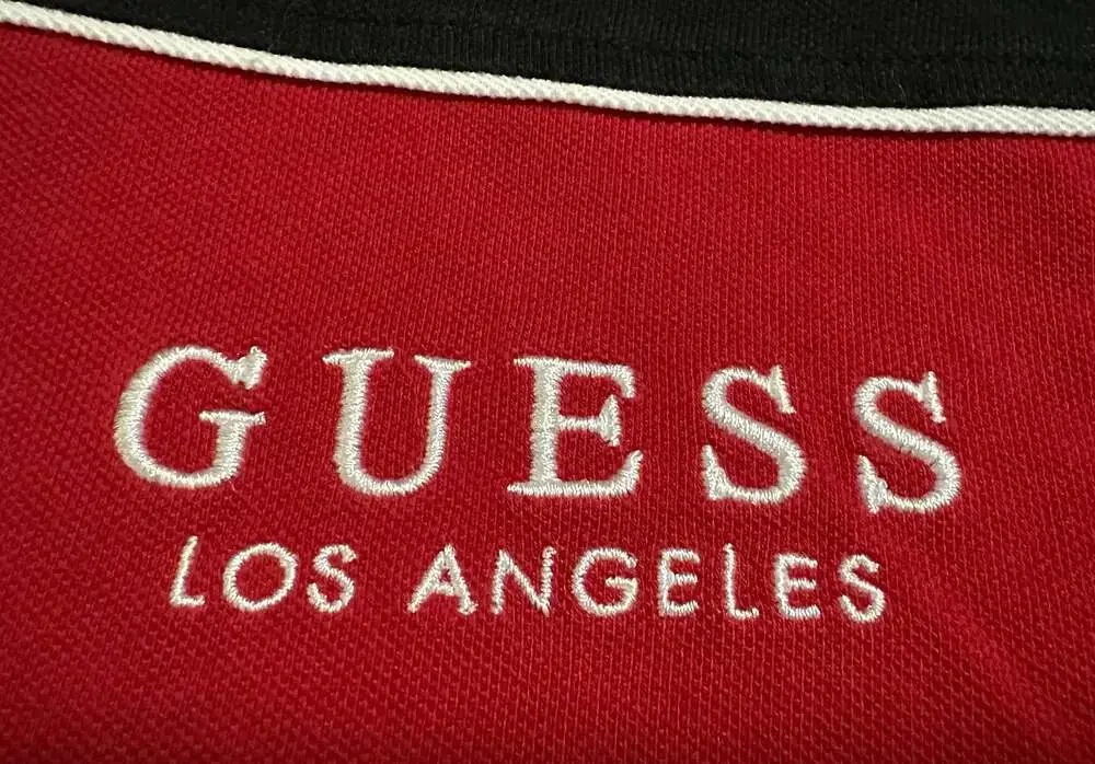 Guess Los Angeles Colorblock Embroidered T-Shirt, Size Small/Medium - Picture 5 of 5